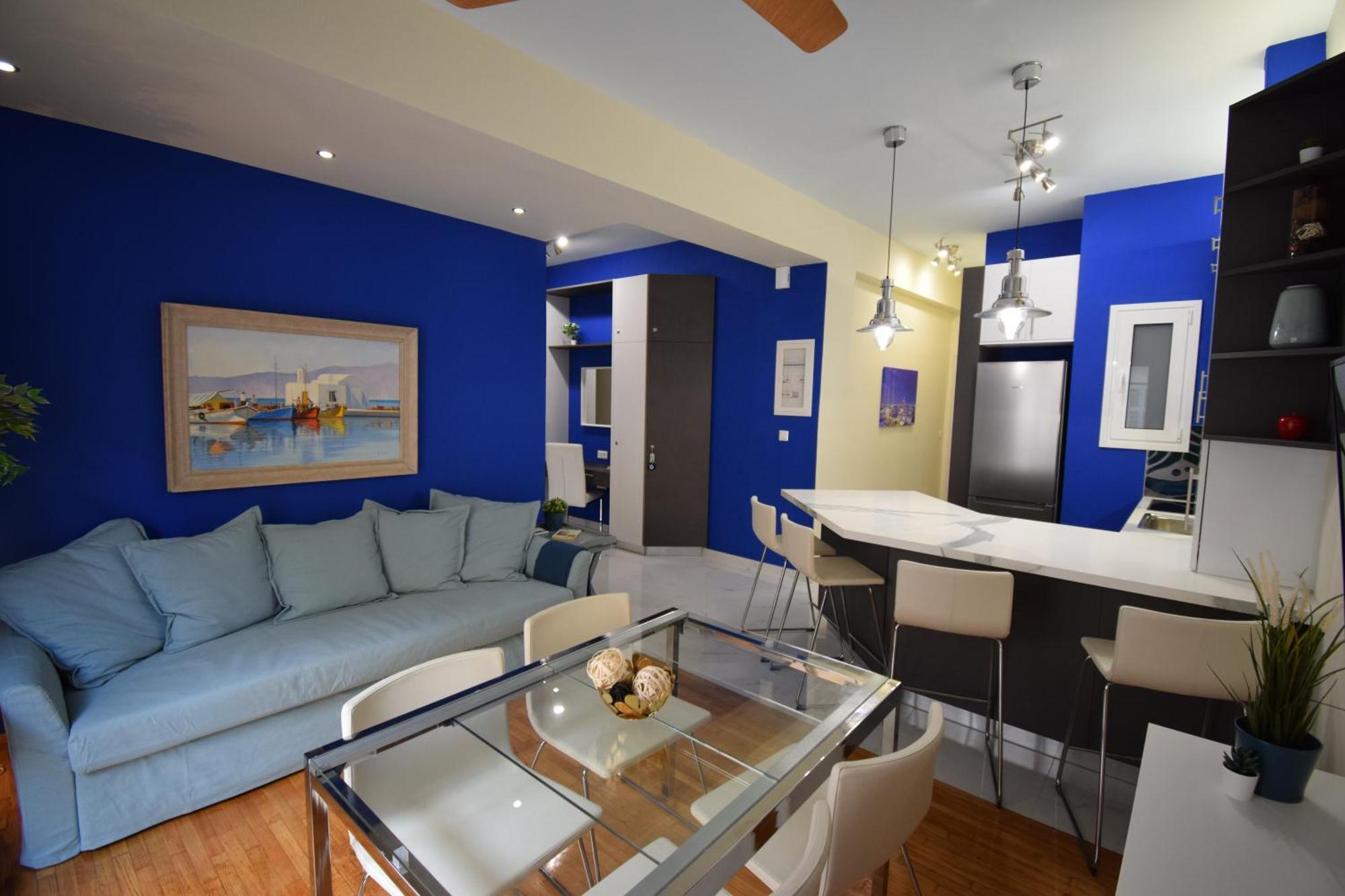 Apartament Piraeus Blue Zewnętrze zdjęcie